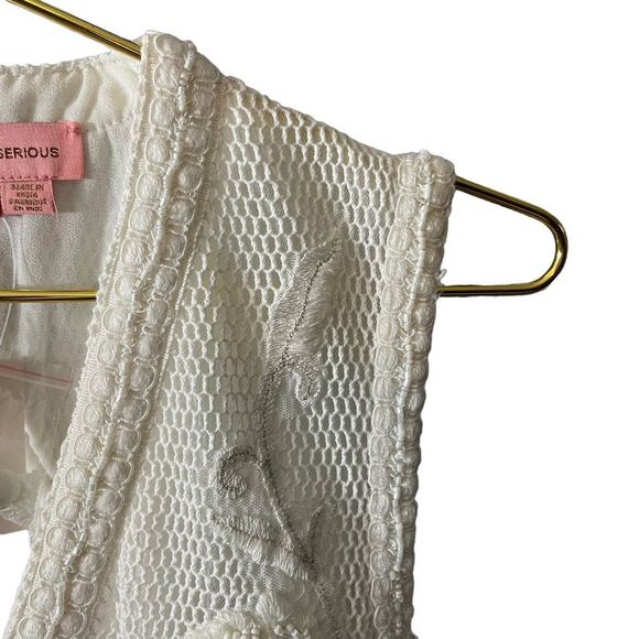 ANTHROPOLOGIE Not So Serious by Pallavi Mohan Deep-V Mini Dress Size MED NWT - Picture 4 of 9